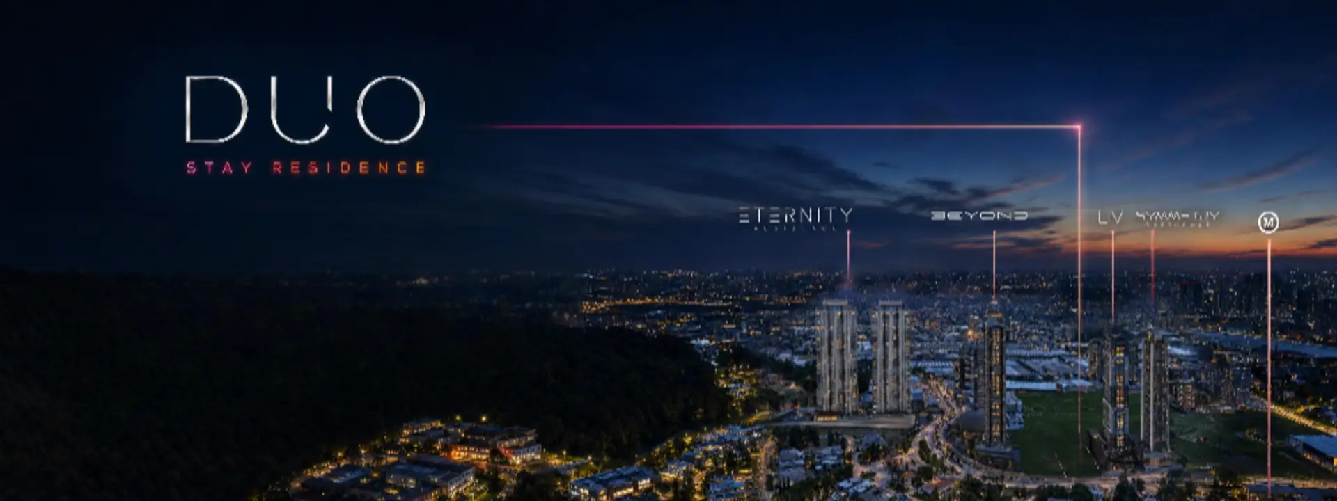 Mapa de localização do Duo Stay Residence em Alphaville, Barueri — Mackenzie, Rodovia Castello Branco e Shopping Tamboré